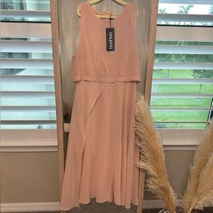 Shiffon Double Layer Midi Dress (New)